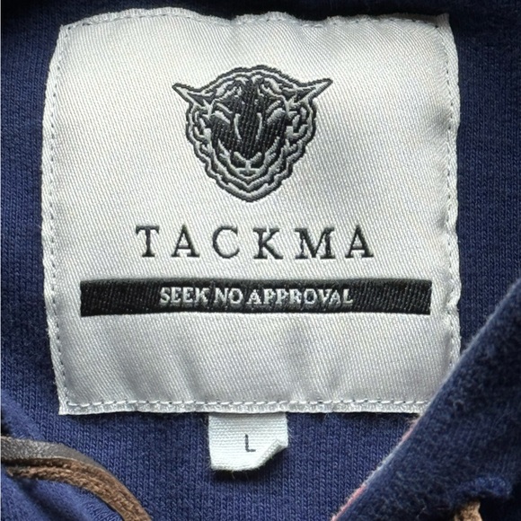 Tackma brand Hoodie with unique two zipper front sz L - Picture 9 of 12